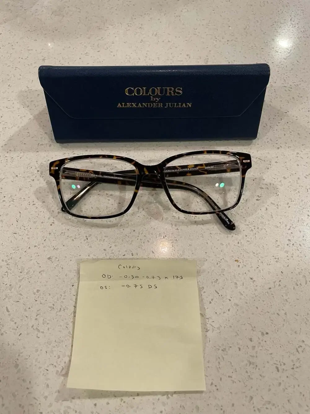 Colours by Alexander Julian Dunlop Eyeglasses with Case PERSCRIPTION